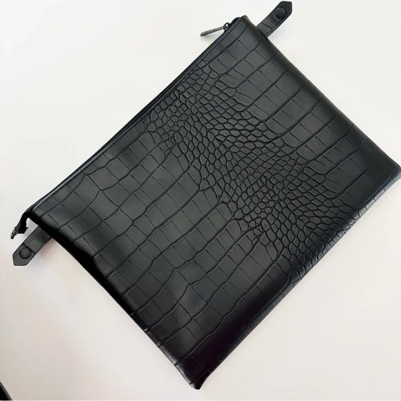 Beis . the work tote . large size . black croc - Picture 7 of 11